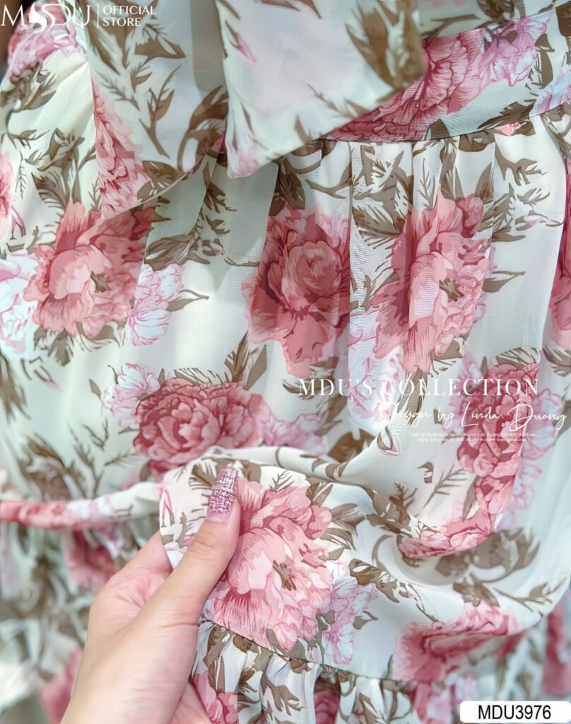 Váy Thiết Kế MDU3976 - Chất Tơ Hàn Mềm Mịn Cao Cấp Mang Đến Cảm Giác dễ Chịu Và An Toàn Cho Da