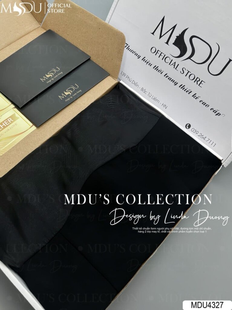 Váy Thiết Kế MDU4327 Màu Đen Huyền Bí