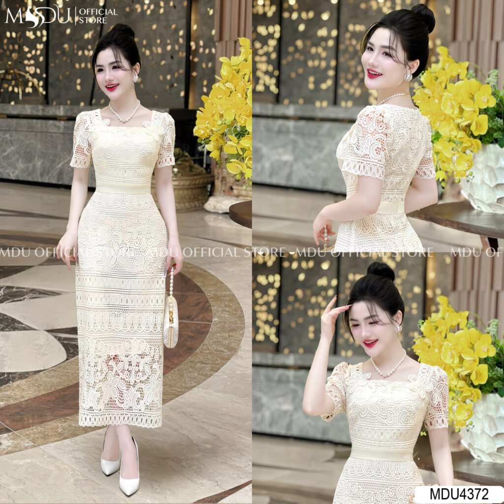 Váy Ống Body Phối Ren