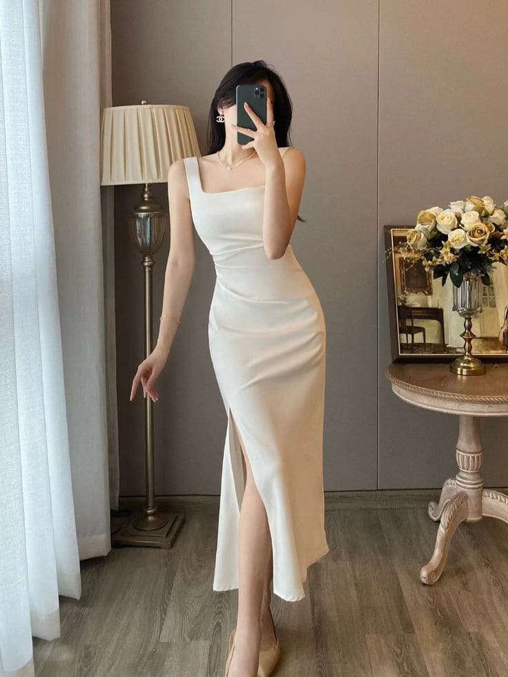 Chọn Chất Liệu Phù Hợp Với Đầm Body Cổ Vuông