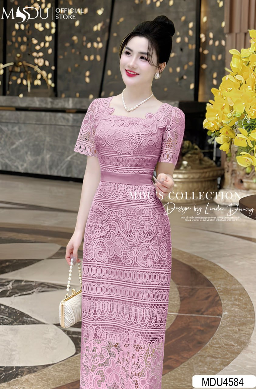 Đầm Body Cổ Vuông Tôn Dáng Đỉnh Cao