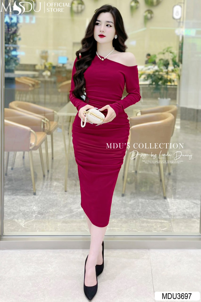 Màu Sắc Tôn Dáng Với Đầm Body Dài Tay