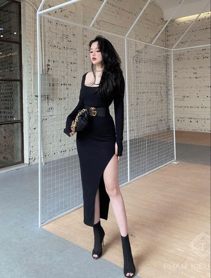 Chọn Đầm Body Dài Tay Cho Người Đầy Đặn