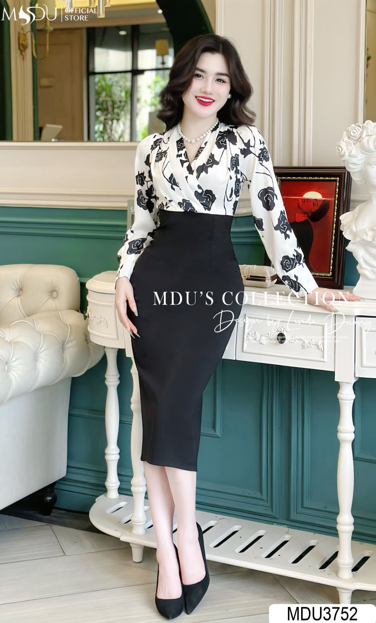 Phối Đồ Công Sở Với Đầm Body Dài Tay