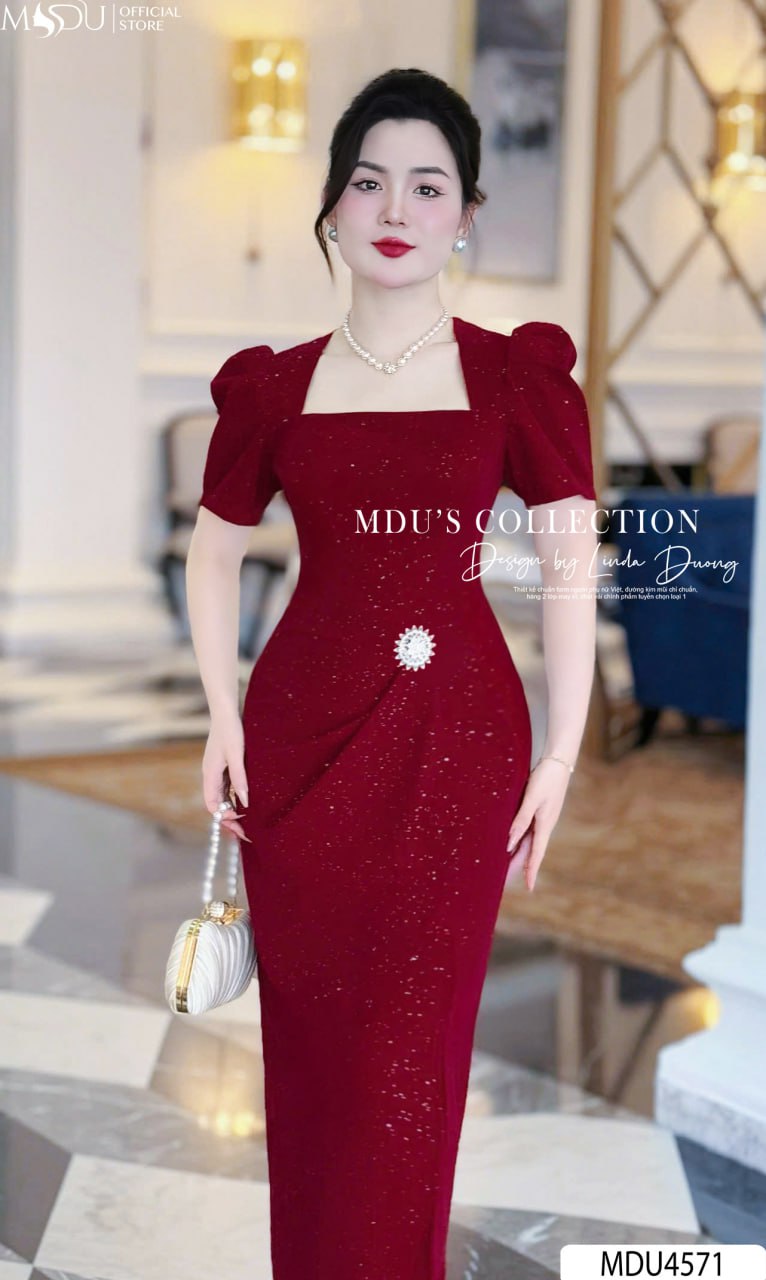 Đầm Body Đỏ Cho Dáng Thẳng