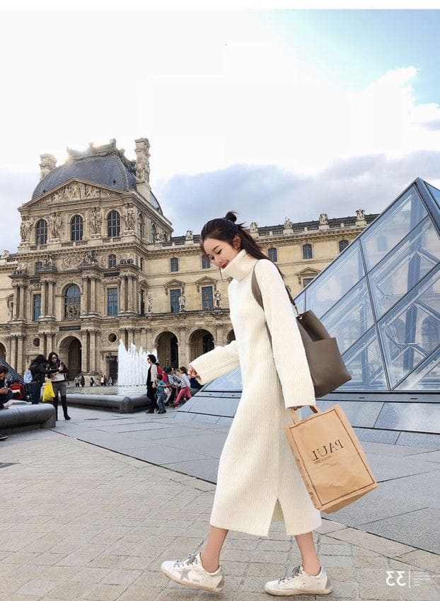 Tại Sao Đầm Len Dáng Dài Lại Hot Như Vậy?