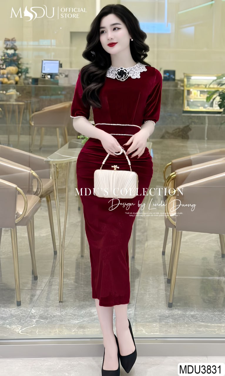 Chọn Đầm Nhung Body Theo Dáng Người