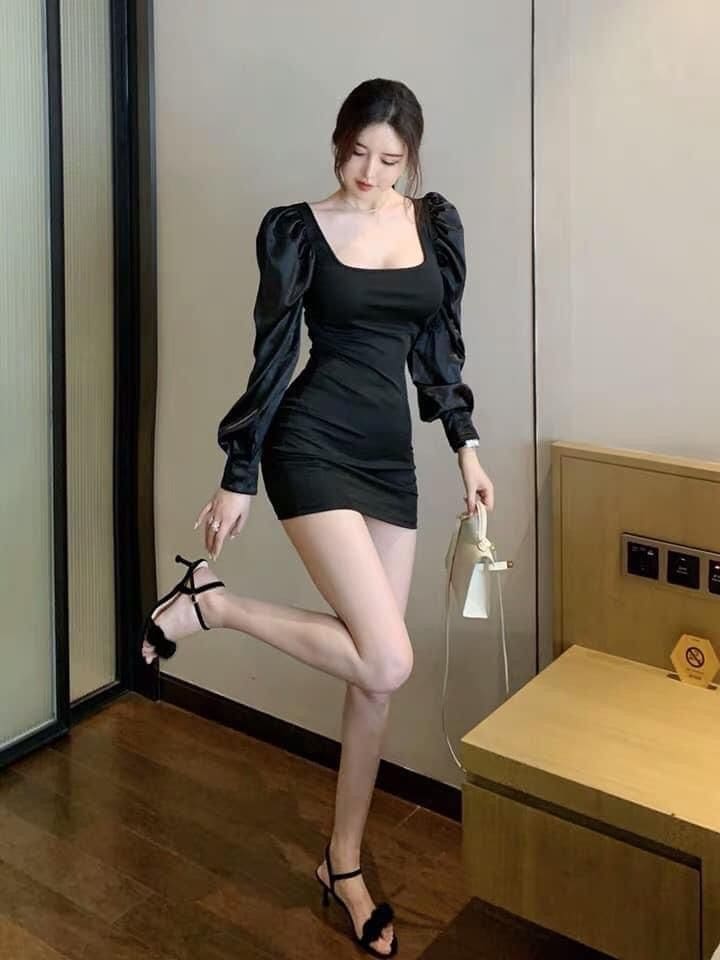 Chọn Váy Body Ngắn Dài Tay Cho Người Đầy Đặn