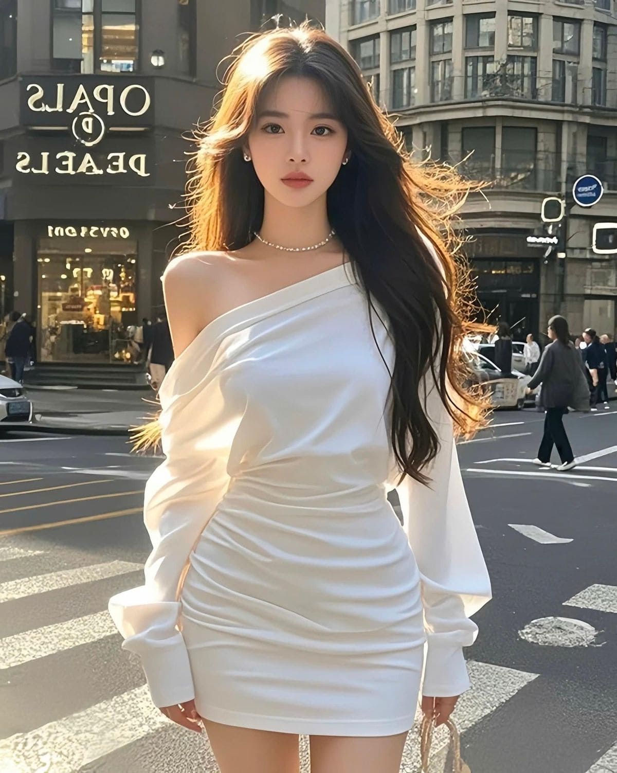 Phối Váy Body Ngắn Dài Tay Cho Tiệc Tối