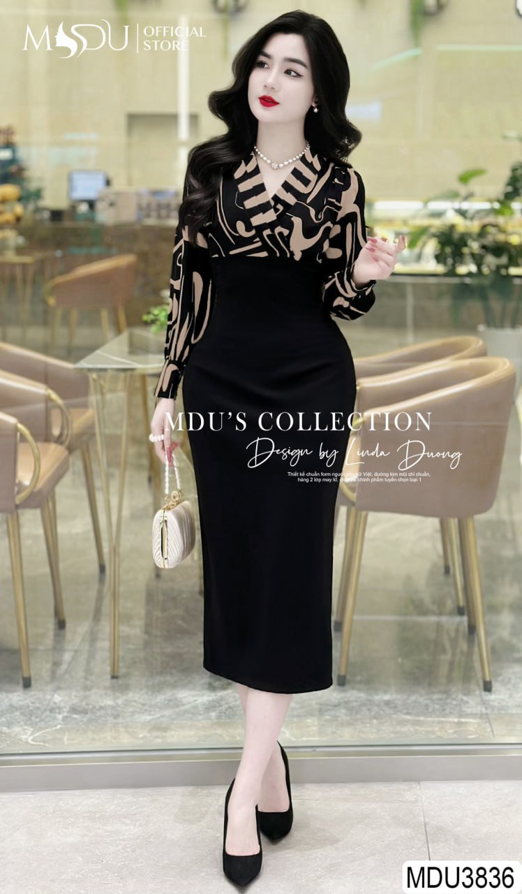 Váy Len Body Dáng Dài Qua Gối