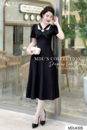 Váy Thiết Kế MDU4309 – Vẻ Đẹp Cuốn Hút Nổi Bật Cùng Đường Chiết Eo Tinh Tế
