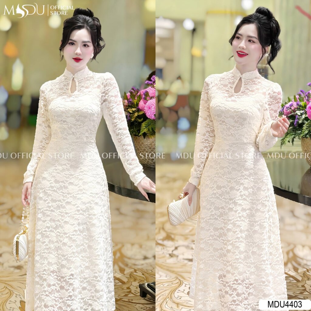 Đầm Dự Tiệc Phối Ren