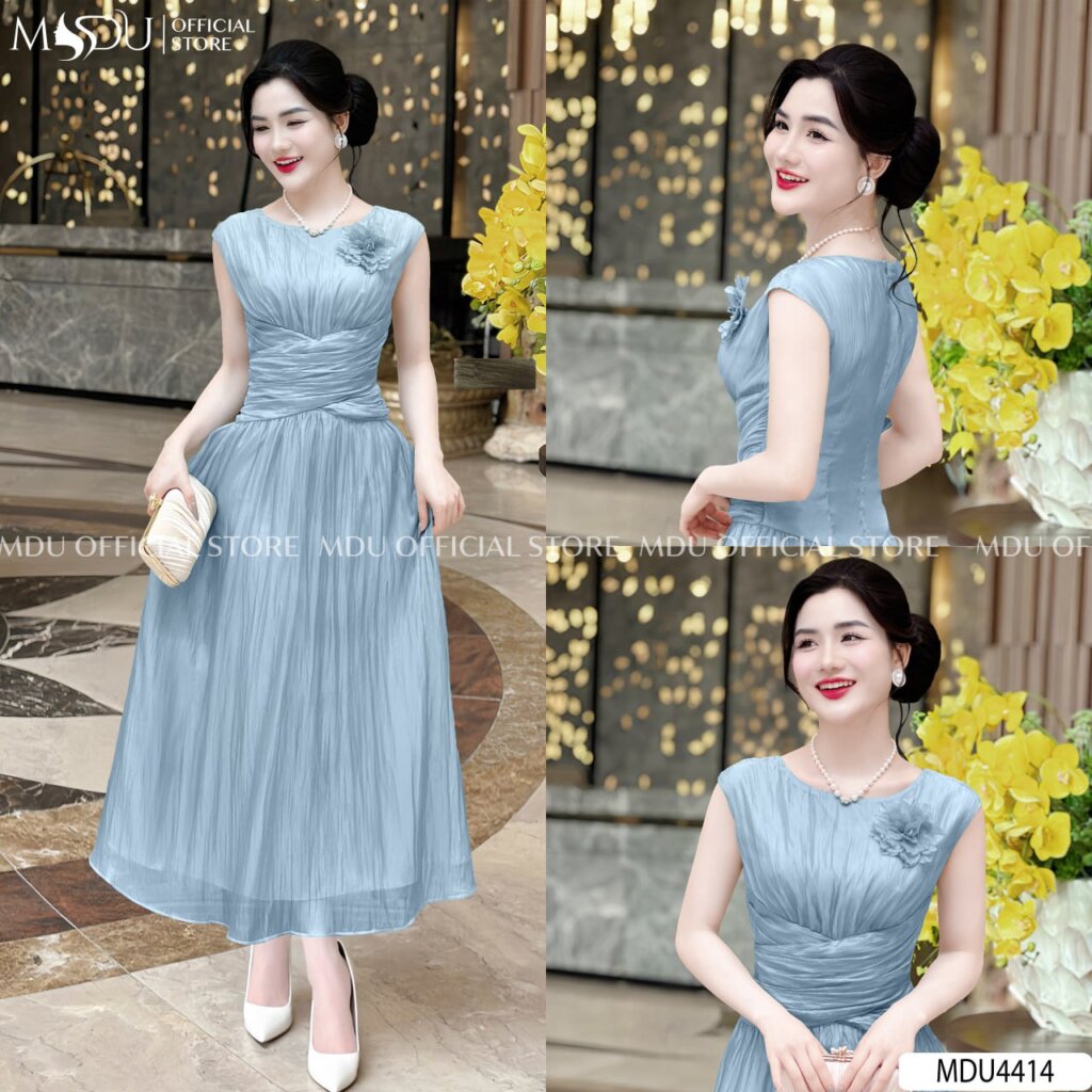 Đầm Maxi Dự Tiệc Tay Hến