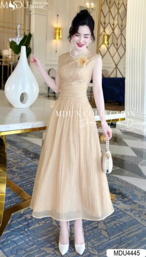 Váy Thiết Kế MDU4445 –  Vẻ Đẹp Kiêu Kì Cùng Đường Chiết Eo Tinh Tế