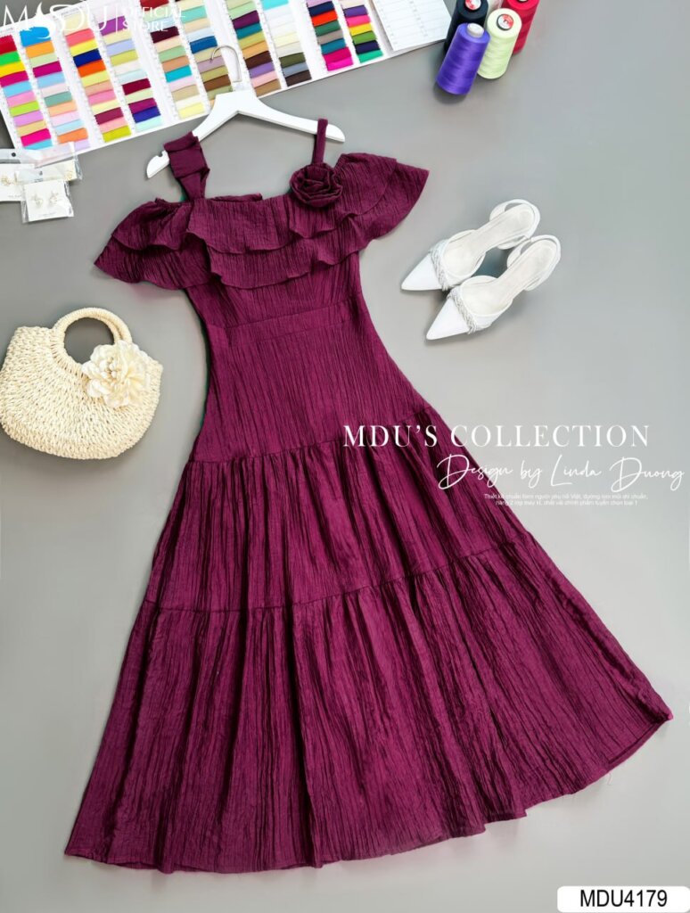 Váy Thiết Kế MDU4179 - Sự Sang Trọng Đẳng Cấp Từ MDU Fashion