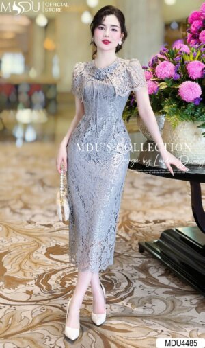 Váy Thiết Kế MDU4485 – Dáng Ôm Body Chi Tiết Thắt Nơ Tinh Tế