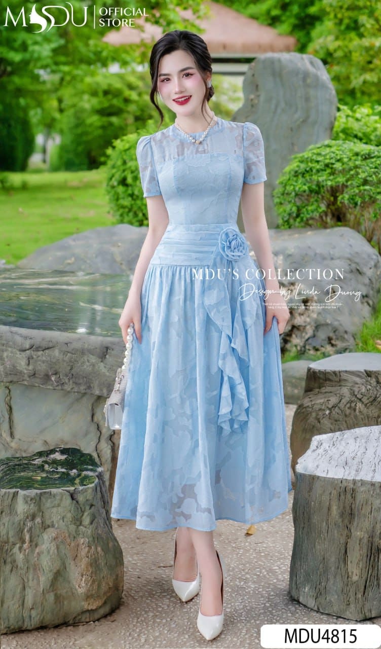 Những Kiểu Đầm Dự Tiệc Cho Người Mập Lớn Tuổi - Đầm Maxi