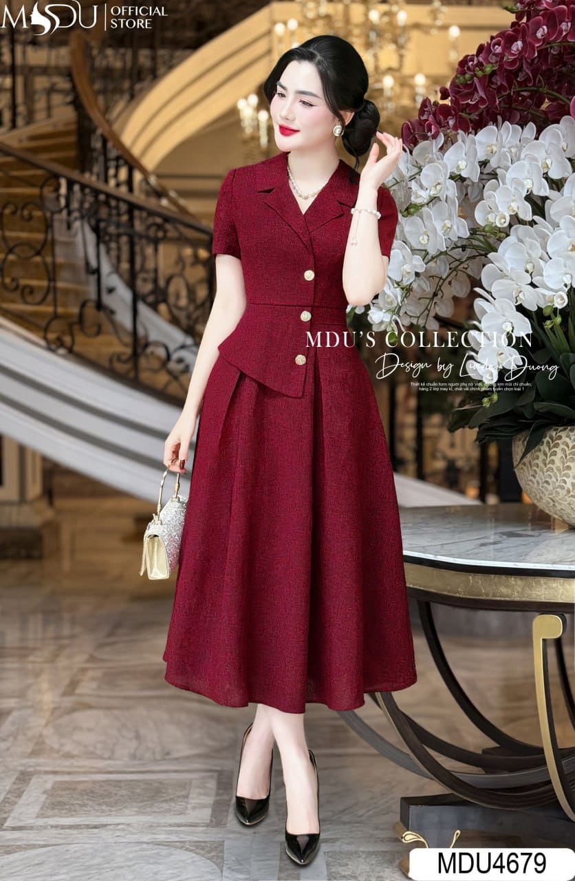 Cách Phối Đồ Với Đầm Dự Tiệc Màu Đỏ