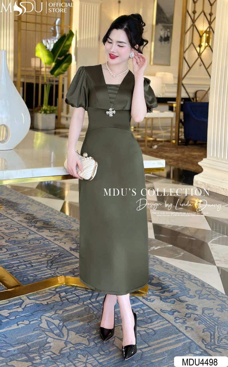 Phối phụ kiện với váy dự tiệc mùa thu 