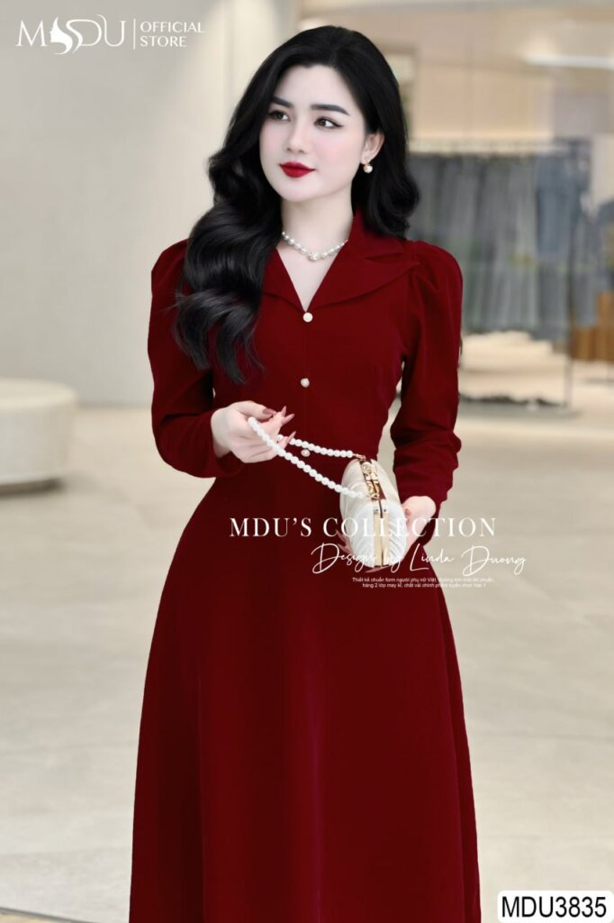 Đầm xòe dự tiệc cao cấp 