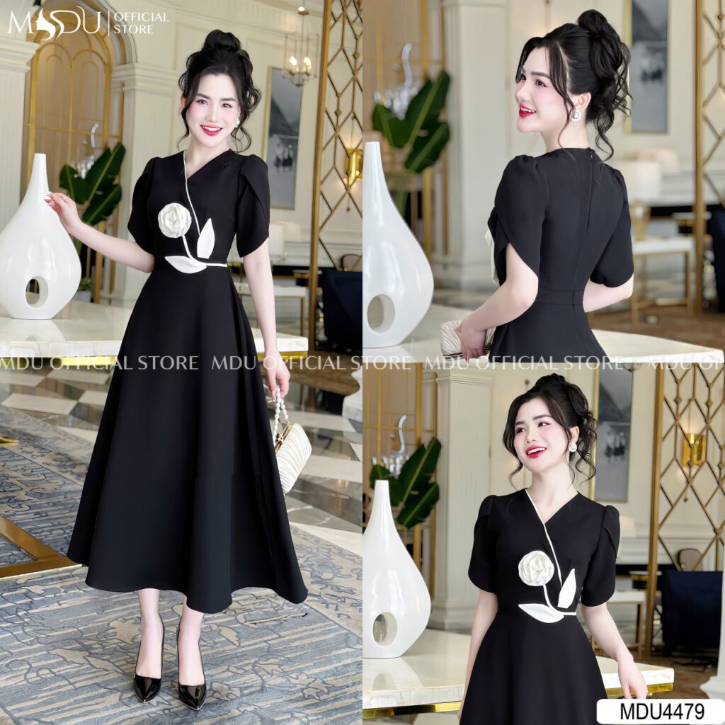 Chọn Chất Liệu Đầm Đen Chuẩn Form, Tôn Dáng