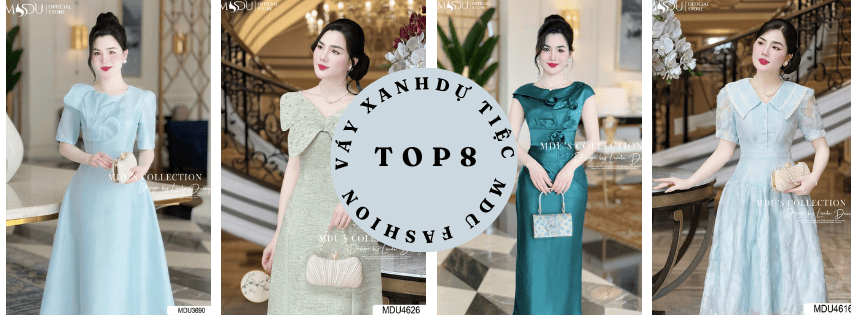 vay du tiec mau xanh 9 1 Mdu Fashion