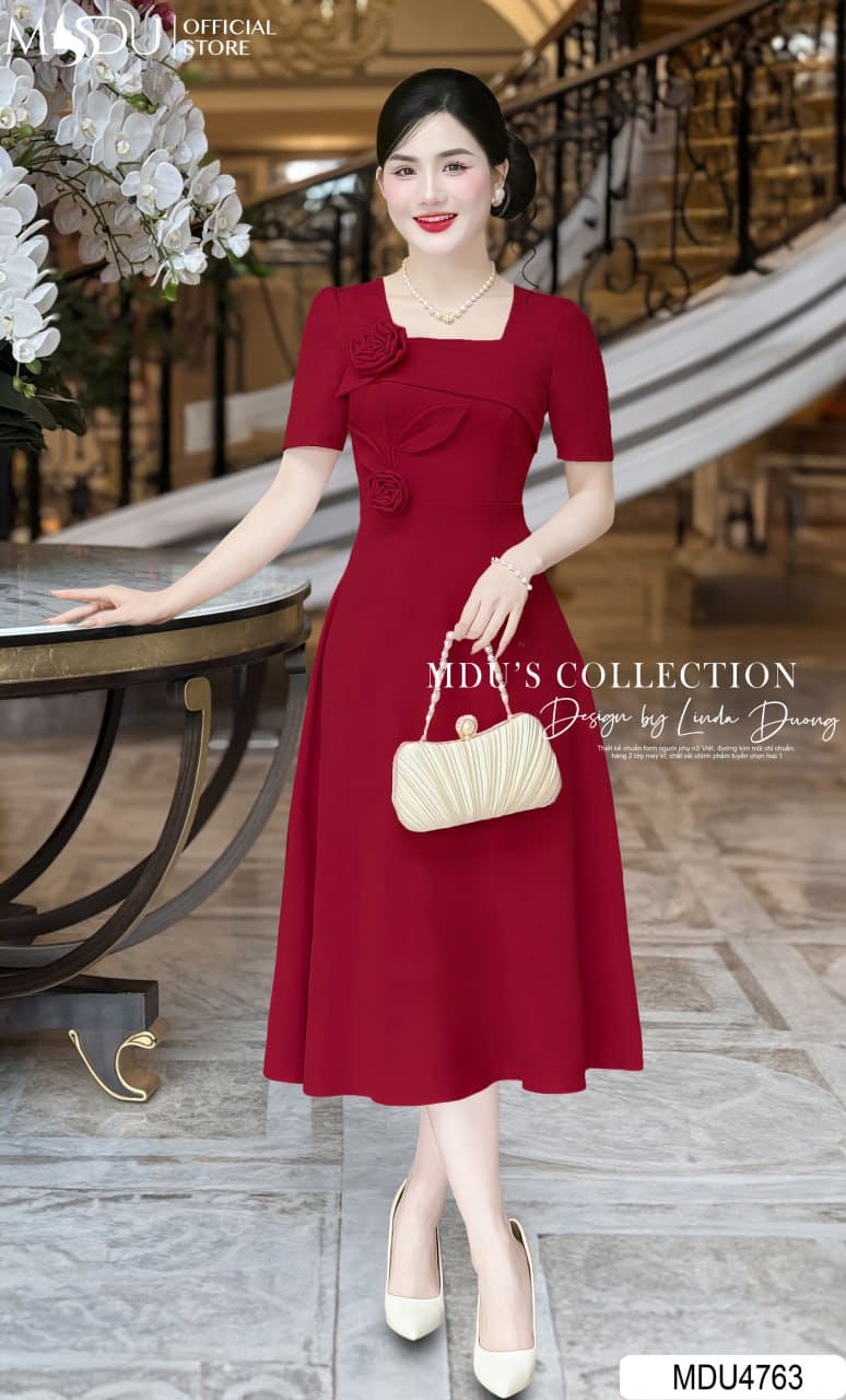 Các Kiểu Dáng Váy Dự Tiệc Tết Nguyên Đán Đẹp Nhất - Đầm Xòe