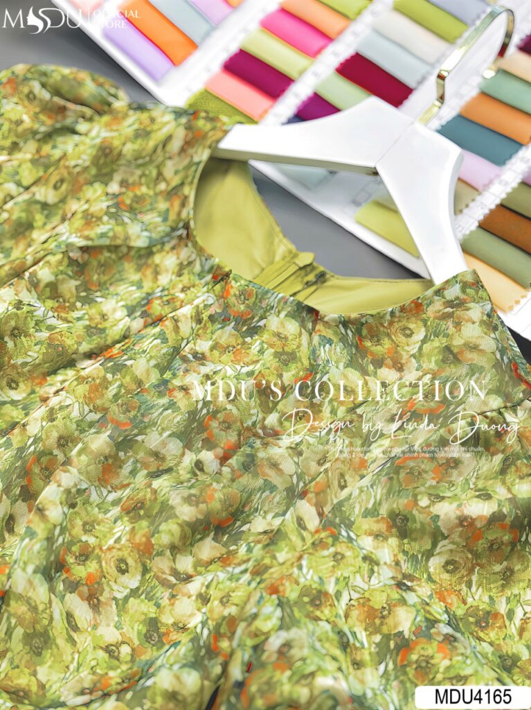 MDU4165 - Chất liệu Tơ Hàn mềm mịn cao cấp