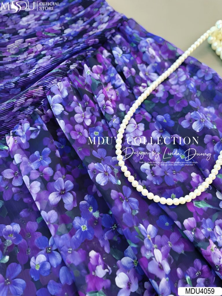 Váy Thiết Kế MDU4059 - Chất Tơ Hàn mềm mịn cao cấp
