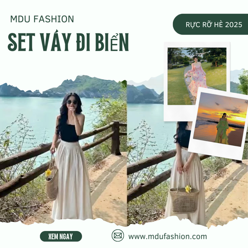 Green and White Modern Travel Promotion Instagram Post Mdu Fashion