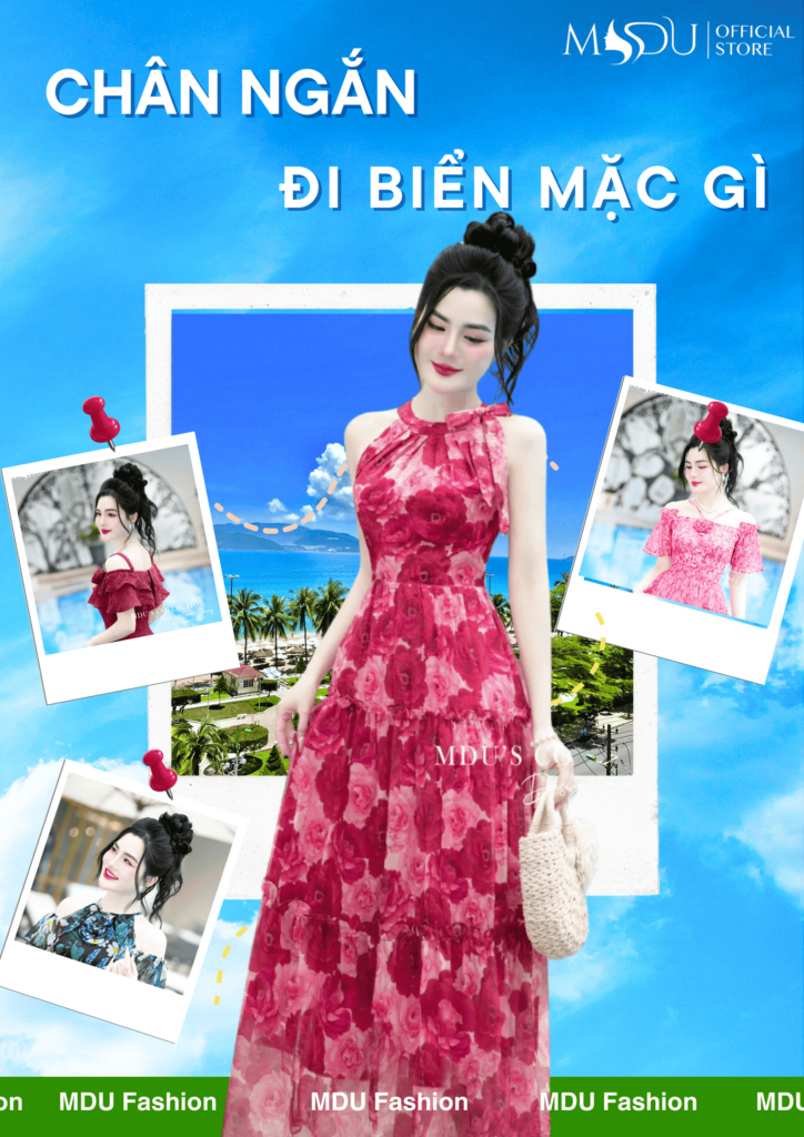 Xanh Trang Ruc Ro Hien Dai Hinh Anh Sale Uu Dai Tour Du Lich Poster 1 1 Mdu Fashion