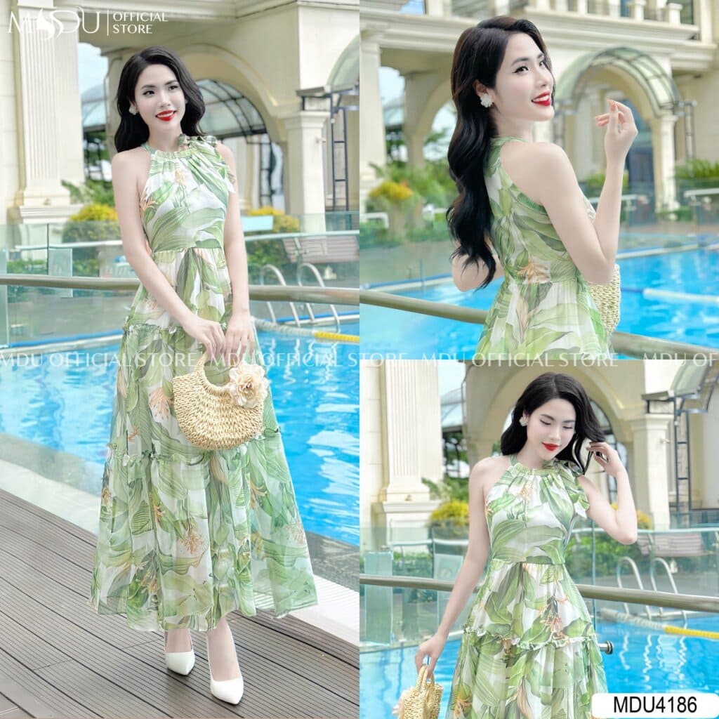 Kết hợp linh hoạt cùng váy đi biển