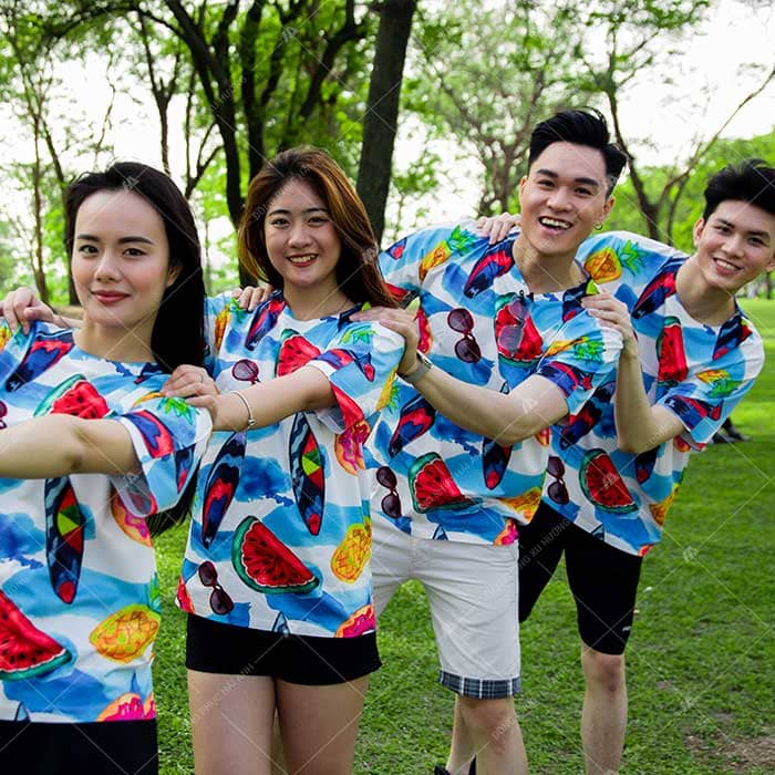 Những Mẫu Áo Đi Biển Nhóm Trái Cây Đẹp Nhất -Áo Thun Oversize