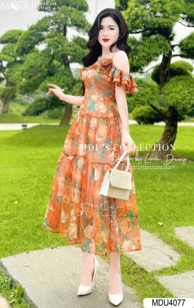 Đầm dây đi biển - Chọn Góc Chụp Tôn Dáng