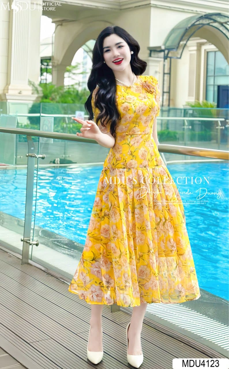 Top Mẫu Đầm Maxi Đi Biển Đẹp Lung Linh Cho Người Thấp - Đầm Maxi Dáng Suông