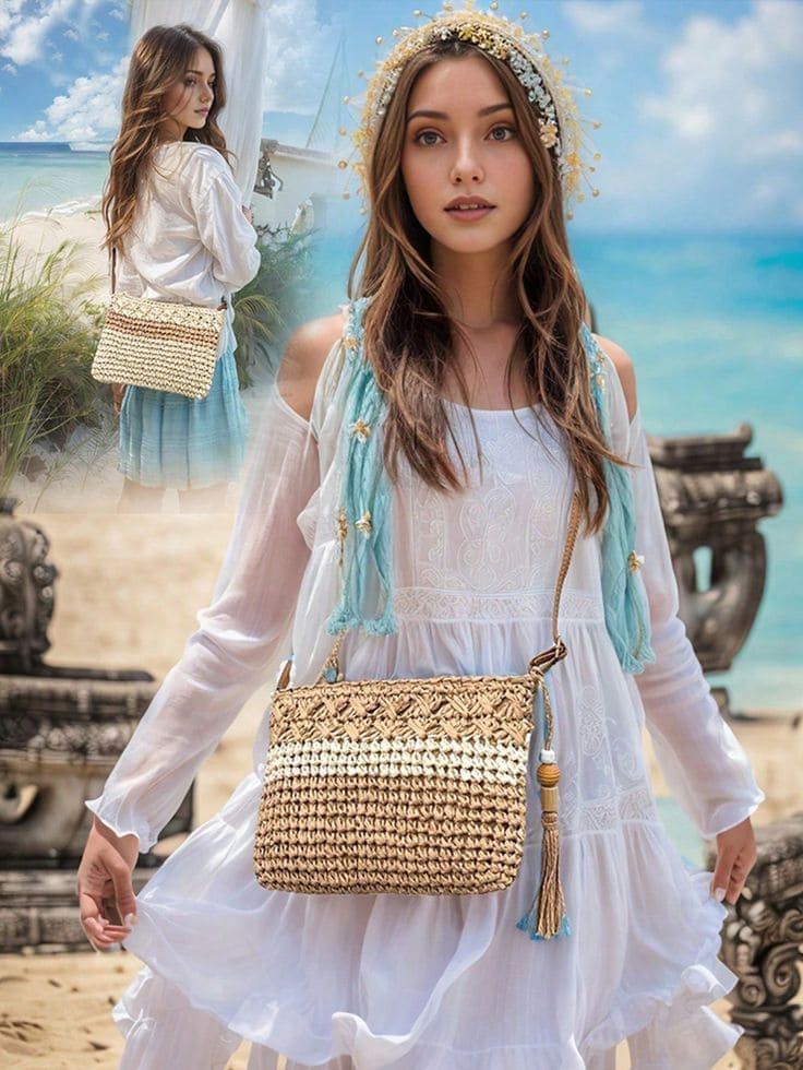 Những Mẫu Túi Đi Biển Đẹp Đang Được Yêu Thích Nhất - Túi Đeo Chéo Nhỏ Gọn Đi Biển