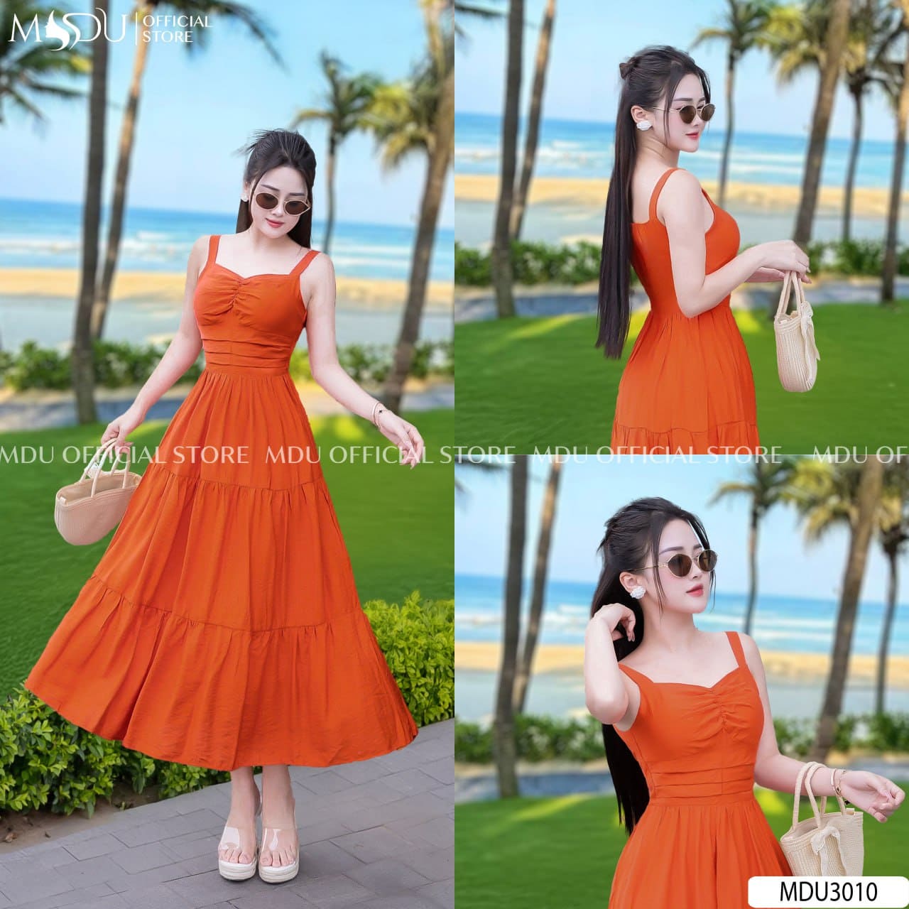 Kiểu Dáng Váy Dài Đi Biển Đẹp Nhất Cho Chị Em - Váy Hai Dây