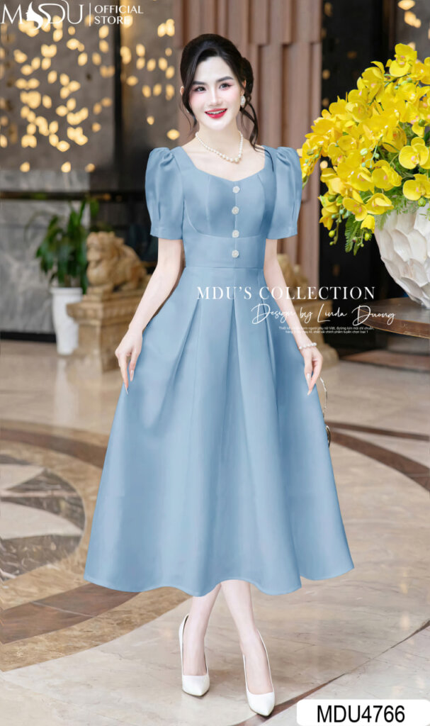 Váy Thiết Kế MDU4766 – Sang Trọng Và Quý Phái Cùng MDU Fashion