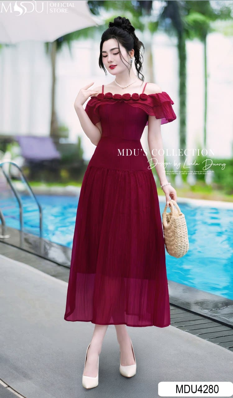 Các Kiểu Váy Maxi Đi Biển Đẹp Mê Hồn - Váy Maxi Hai Dây 