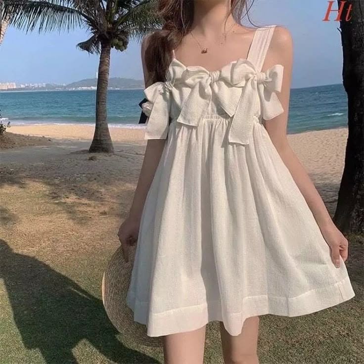 Các Kiểu Đầm Đi Biển Ngắn Khiến Nàng Mê Mẩn - Đầm Babydoll Ngắn