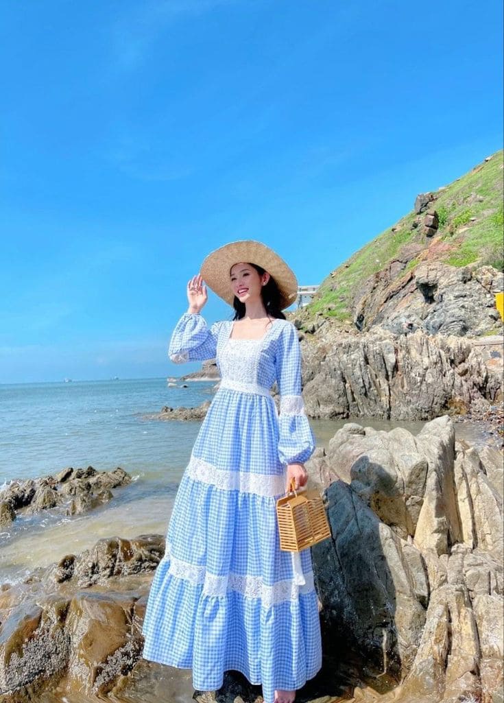 Những Kiểu Đầm Maxi Đi Biển Có Tay Đẹp "Mê Hồn" - Đầm Maxi Tay Dài