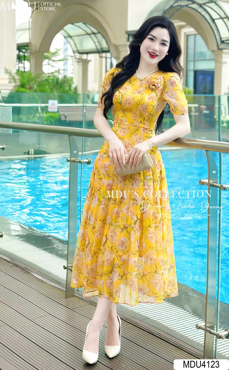 Những Kiểu Đầm Maxi Đi Biển Có Tay Đẹp "Mê Hồn" - Đầm Maxi Tay Bồng