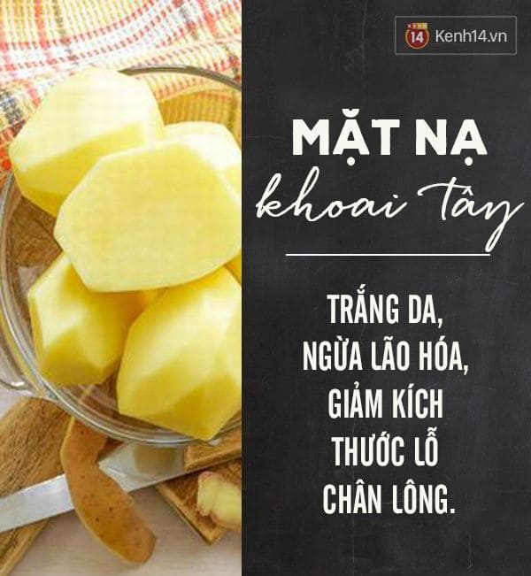 Các Loại Mặt Nạ Dưỡng Da Đi Biển Phù Hợp Mọi Làn Da - Mặt Nạ Khoai Tây