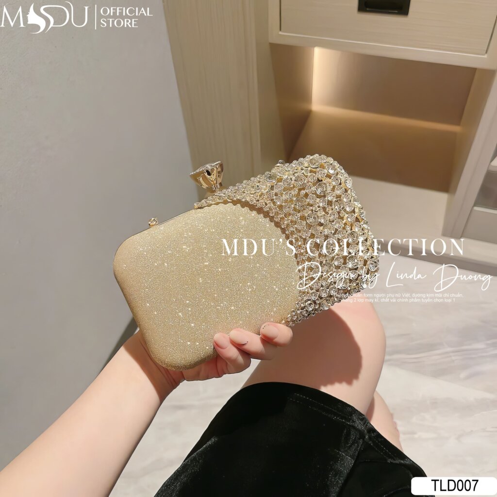 TLD007 - Túi Pha Lê Ánh Kim