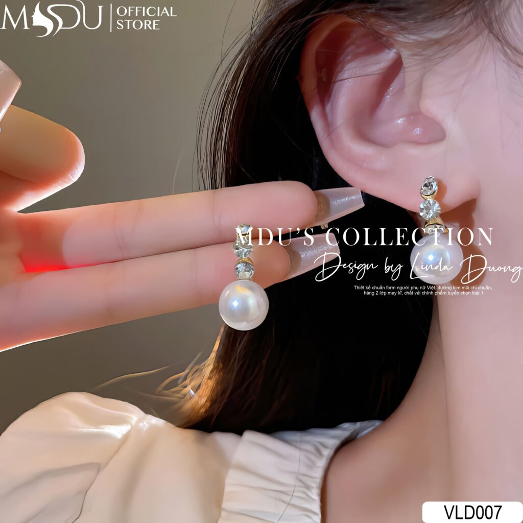 Khuyên Tai Ngọc Trai VLD007