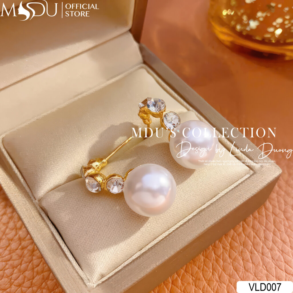 Khuyên Tai Ngọc Trai VLD007
