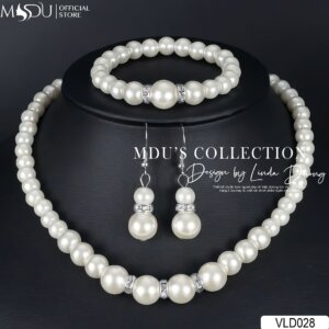 VLD028 – Bộ Trang Sức Ngọc Trai Trắng Cao Cấp Thanh Lịch & Tinh Tế
