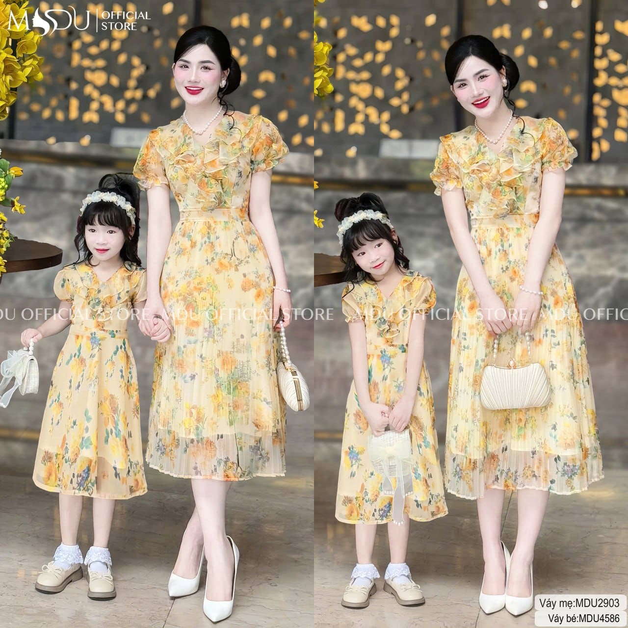 Các Kiểu Váy Đôi Đi Biển Đẹp Lung Linh Cho Mẹ Và Bé -