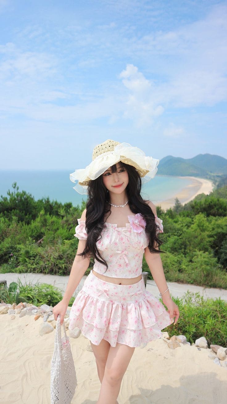 Các Kiểu Váy Đi Biển Phù Hợp Cho Người Thấp - Váy Ngắn Khoe Chân Tự Tin