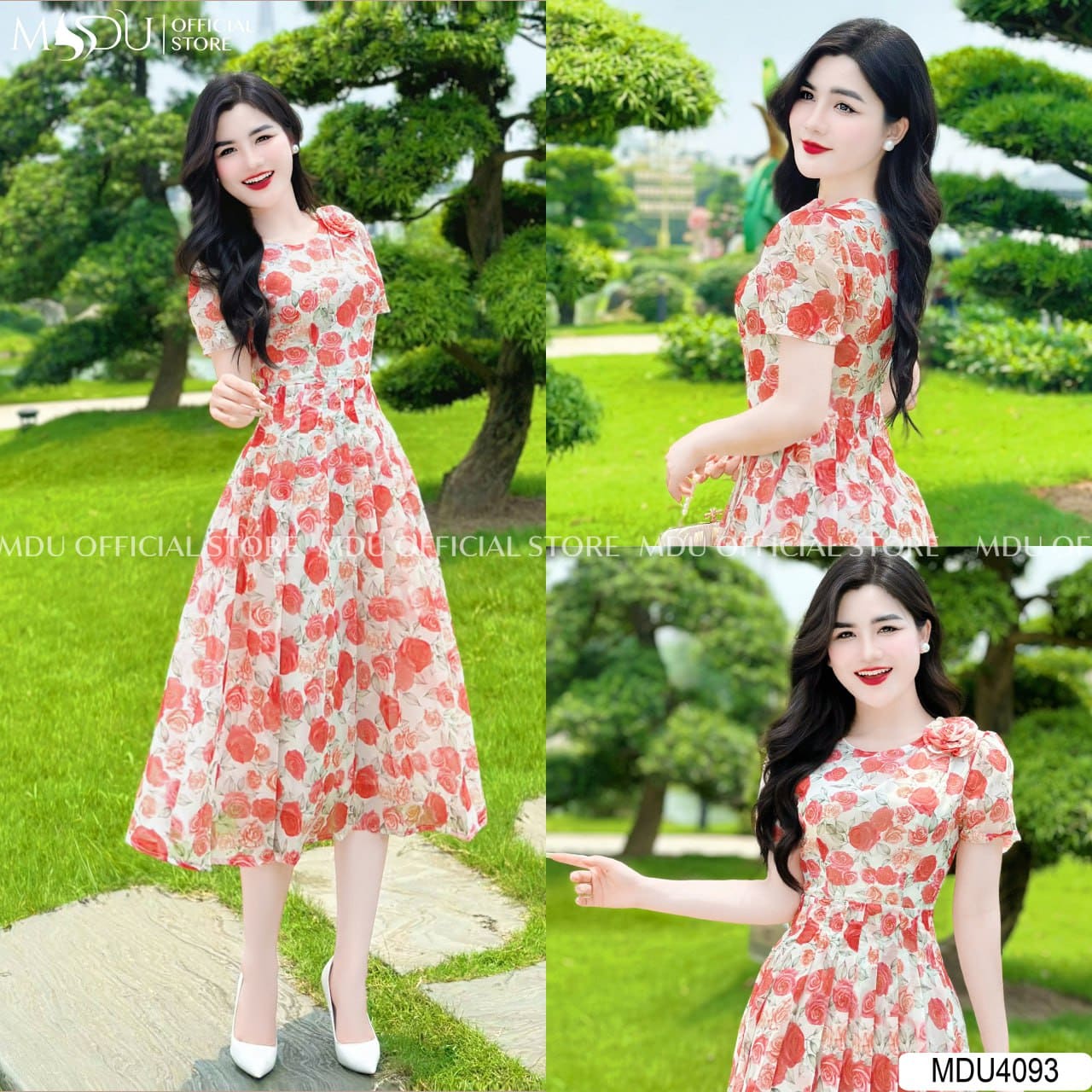 Các Kiểu Váy Đi Biển Phù Hợp Cho Người Thấp - Váy Hoa Nhí Dịu Dàng Năng Động